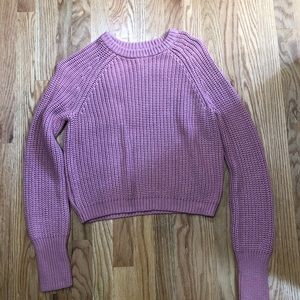 American apparel cropped knit sweater